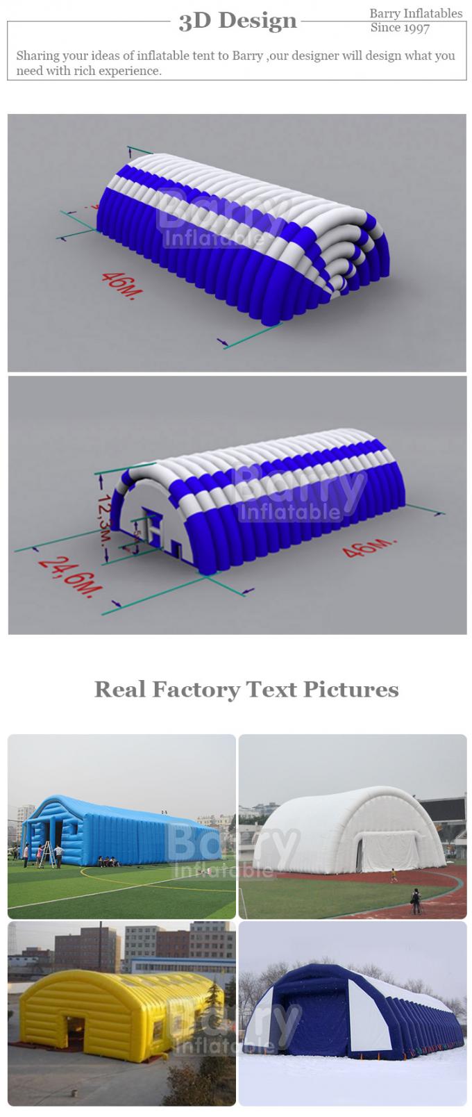 10m白い気密の膨脹可能な救助のテントの紫外線保護 2