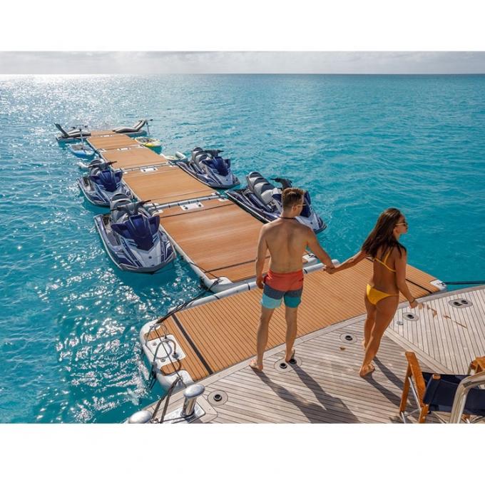 ウォーターレイク 海休み T形 膨らませられる浮遊ヨット ドック 家族 友人 パーティー 3