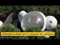 1.0mmポリ塩化ビニールの物質的で膨脹可能な泡テントの屋外の空気ドーム3mの直径