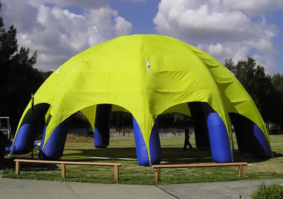 オックスフォードまたはポリ塩化ビニールの膨脹可能なくものドームのテント10mの直径のデジタル印刷