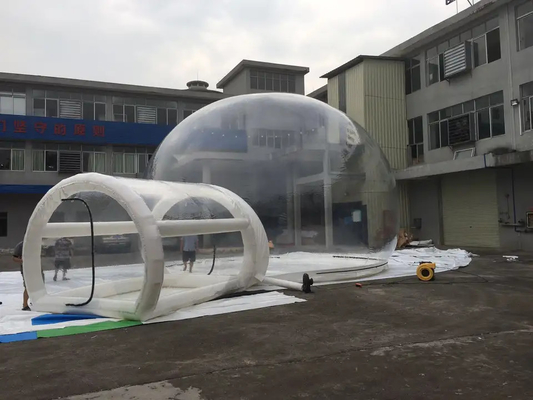 ポリ塩化ビニールの防水シートの屋外ホテルのための膨脹可能なドームの気泡のテント