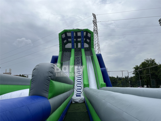 カスタム キッズパーティ ゲーム 高さ36x14x13m 三脚 巨大 水スライド 大イベント 5km 膨らませられる障害物コース