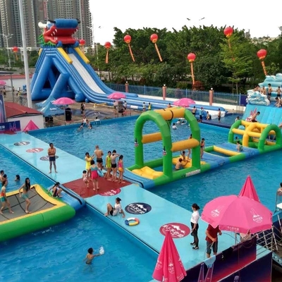 クリエイティブなロゴ オーダーメイド 印刷 水上公園 水上障害物コース 水上玩具 金属枠プール