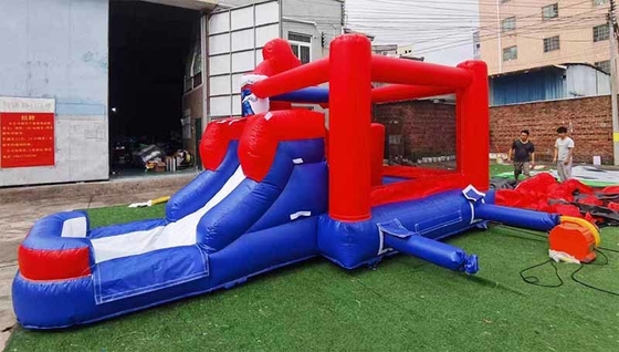 スライド付き屋内・屋外 スパイダーマン ボンズハウス テーマの子供パーティー