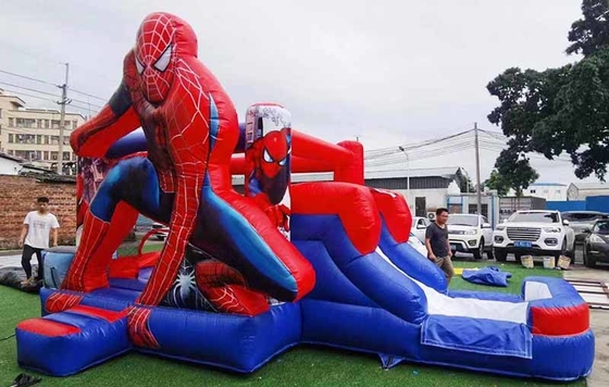 スライド付き屋内・屋外 スパイダーマン ボンズハウス テーマの子供パーティー