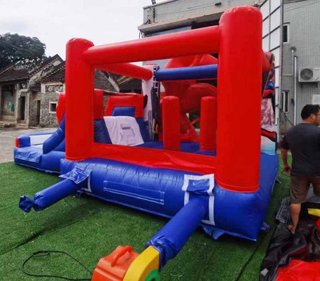 スライド付き屋内・屋外 スパイダーマン ボンズハウス テーマの子供パーティー