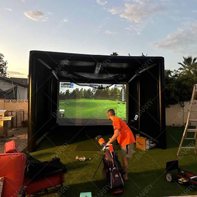 高品質の充電可能なゴルフテント 屋外 室内 充電可能なゴルフ スポーツシミュレーター 部屋 充電可能なゴルフ 打つ檻