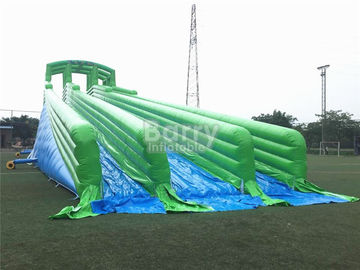 耐久の巨大で膨脹可能なスライド、緑10000ftの爆発のスリップnのスライド