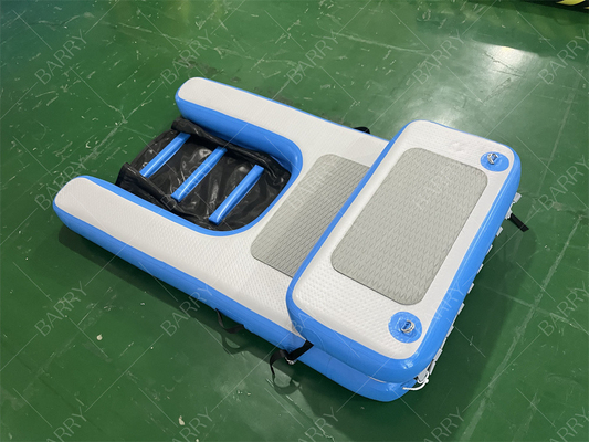 安全で安定した不滑り PVC 充気式 犬用水道 浮遊台 ペット 登山マット プール 湖ドック