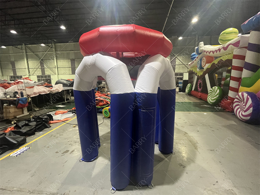 巨大充気バスケットボールフープ 射撃 楽しいゲーム バスケットボールパーティーイベントゲームのための空気ポンプ