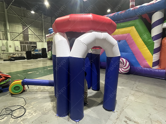 巨大充気バスケットボールフープ 射撃 楽しいゲーム バスケットボールパーティーイベントゲームのための空気ポンプ