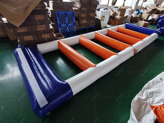 充気型浮遊水上公園 設計と防水機能 充気器 アクセサリー