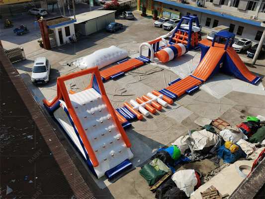 充気型浮遊水上公園 設計と防水機能 充気器 アクセサリー