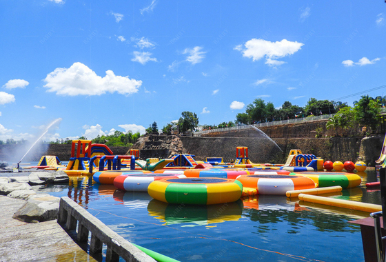 プールのために決定された,パーソナライズされたPVC浮遊水上公園
