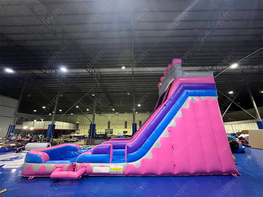 8.4x3.6x6m カスタムジャンパー ボンチキッズ ピンクプリンセス パーティのための水上スライド