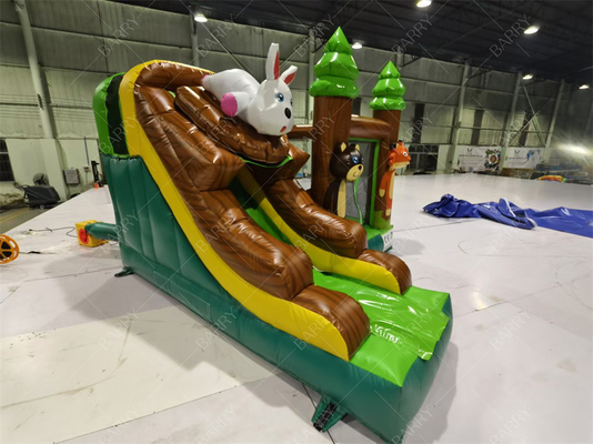 3.6x3x2.4m 動物テーマ 熱帯雨林 ジャンピング ボンシング カッスル 商業用 膨らませられる ボンシング ハウス