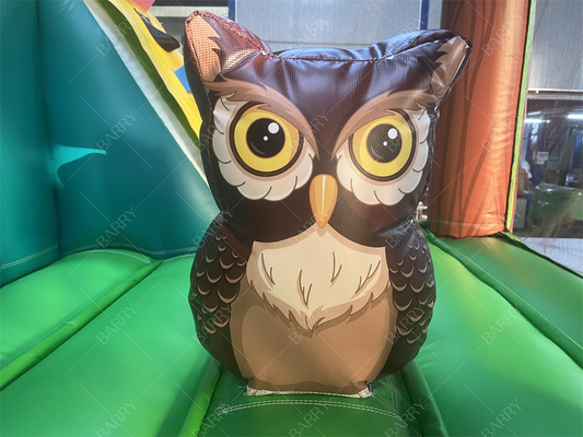 3.6x3x2.4m 動物テーマ 熱帯雨林 ジャンピング ボンシング カッスル 商業用 膨らませられる ボンシング ハウス