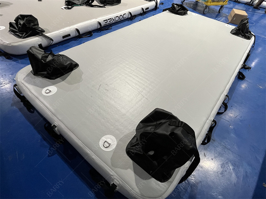 ドロップシッチング PVC 水泳ポントン 充気式浮遊ドックプラットフォーム ジェットスキーヨット島
