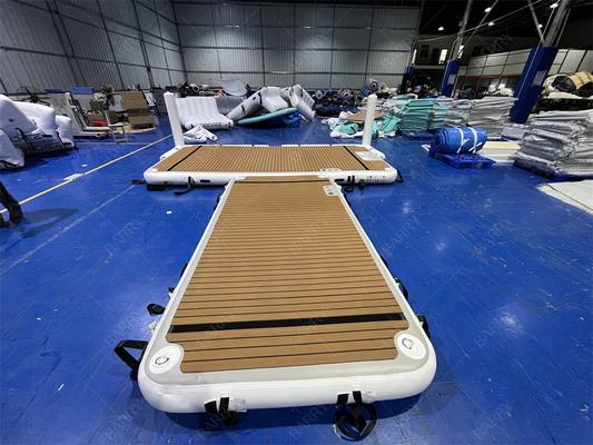 ウォーターレイク 海休み T形 膨らませられる浮遊ヨット ドック 家族 友人 パーティー