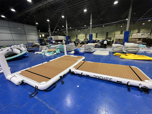 ウォーターレイク 海休み T形 膨らませられる浮遊ヨット ドック 家族 友人 パーティー