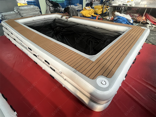 新型ポータブル 充電式 浮遊型 海水泳池 保護型 防水池 網付き ヨット用