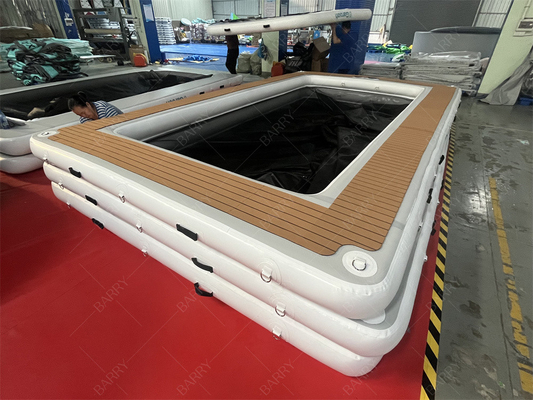 新型ポータブル 充電式 浮遊型 海水泳池 保護型 防水池 網付き ヨット用