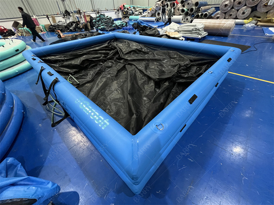 充電式ヨットプール 防水母 充電式浮遊プール 海 海 水泳池 網付き