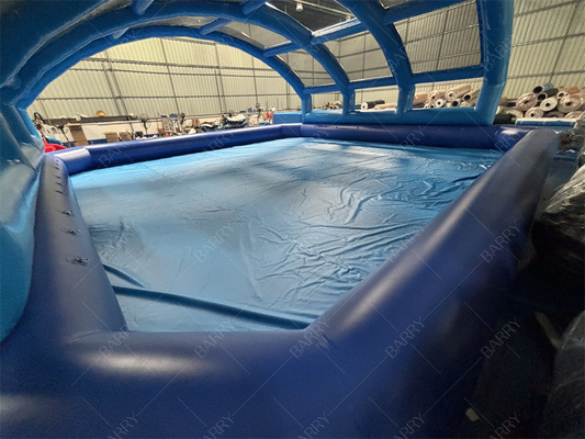 裏庭パーティーイベント用防水インフレータブルプールカバーPVCドームテント