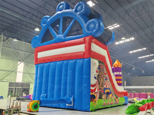 ジョーカーテーマ観覧車インフレータブル滑り台 6x4M カスタムカラー