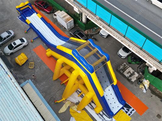 商業用 巨大 膨らませられる水スライド 30x10.6m テーマパーク用 PVC
