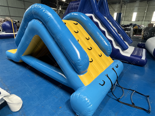 湖インフレータブルウォータータワークライミングスライド、工場直販インフレータブルフローティングウォータースライドウォーターパーク用