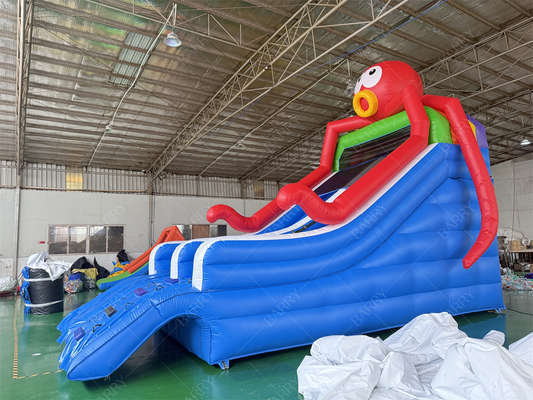 海の世界テーマ オクタポス 膨張式プールスライド 膨張式プールスライド バックヤード水上公園
