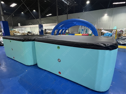 カバー付きの商業用カスタムカラーPVC DWFキッズプール、インフレータブルプール、ドロップステッチファブリック水泳プール