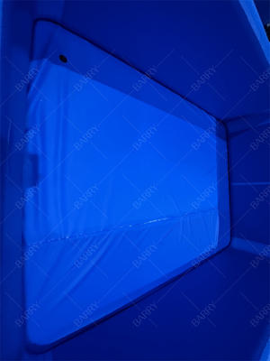 ダークブルーアイス バスタブ カスタムPVCドロップステッチ 蓋付き充気プール 子供向け