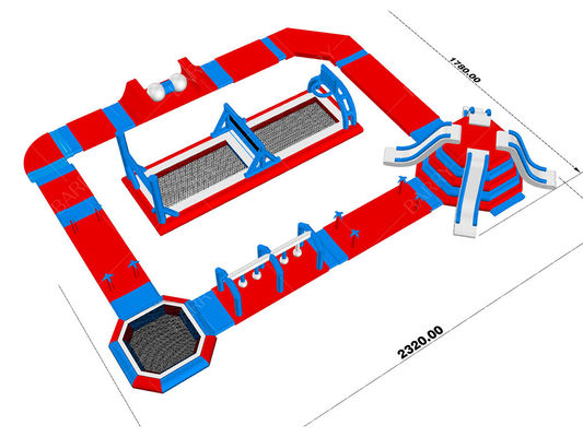 0.9mm PVC 浮遊式 充電式 水上公園 湖 充電式 水上ゲーム 海のための充電式水上公園