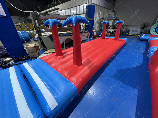 0.9mm PVC 浮遊式 充電式 水上公園 湖 充電式 水上ゲーム 海のための充電式水上公園