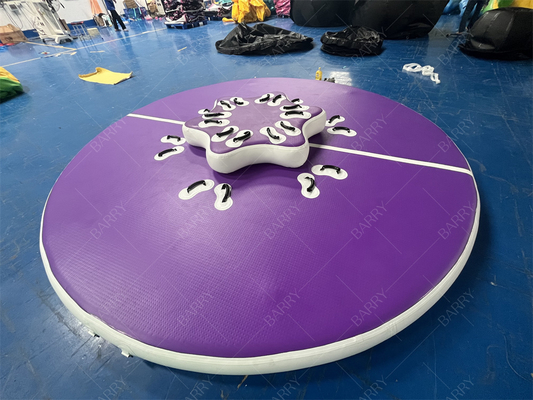 ドロップシッチング PVC 丸いチューブ 紫 充気ドック 水遊び プール 湖