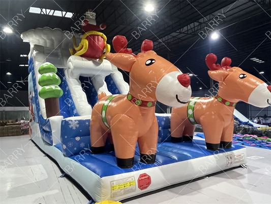 クリスマス用商業用キッズと大人用インフレータブル滑り台
