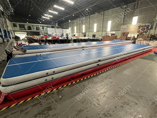 エアマット トンブルトラック 充気体操 トンブルマット 6.6ft 10ft 13ft 16ft 20ft 23ft 26ft トレーニングマット 4/8 インチ