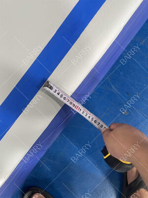 ドロップステッチ PVC フィットネス ジムナスティック マットレス 充気式エアトラック マット 屋外トレーニング用