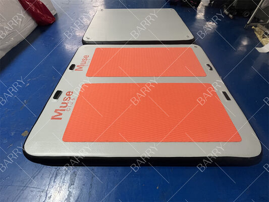 DWF フローティングピラティスマット インフレータブルウォーターヨガマット アクアフィジカルフローティングスイミングプールマット