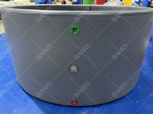 PVCドロップステッチインフレータブルホットタブスパ屋外マッサージスパプール（電動ポンプ付き）