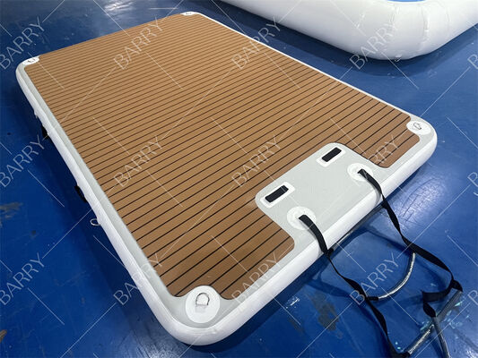 3x2x0.2m 充気式浮遊水式ジェットスキードック 梯子付き浮遊プラットフォーム