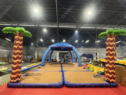 カスタムデザインのインフレータブルフローティングプラットフォーム（テント付き）、海洋水域用＆ウォーターフローティングバナナ