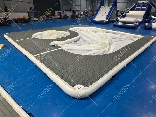 New Collection Customized Portable Inflatable Floating Ocean Sea Swimming Pool with Net