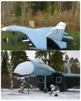 屋外偵察ドローン 軍用ヘリコプター インフレータブル戦闘機 デコイ