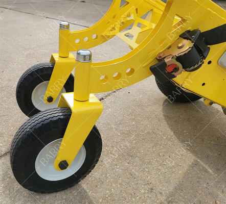 電動式 4輪 ヘビーデューティー ハンドトラックドーリー (インフレータブル・バウンスハウス用ウィンチ付き)