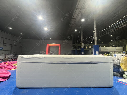 カバー付き長方形ドロップステッチDWFファブリック製インフレータブルキッズプール