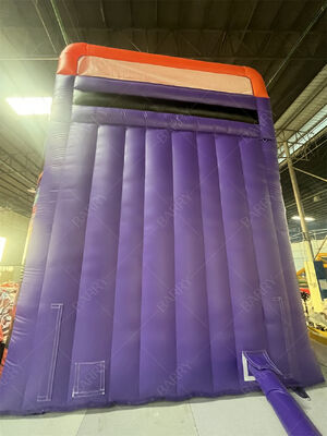 商業グレード ダブルレーン インフレータブル スライド プール付き、トレンディなネオン/TikTokテーマのドライ/ウェット スライド パーティーレンタル＆イベント キッズプレイシステム用