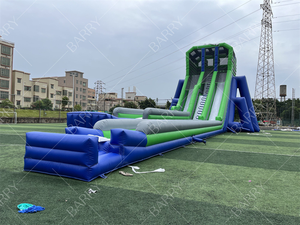 カスタム キッズパーティ ゲーム 高さ36x14x13m 三脚 巨大 水スライド 大イベント 5km 膨らませられる障害物コース